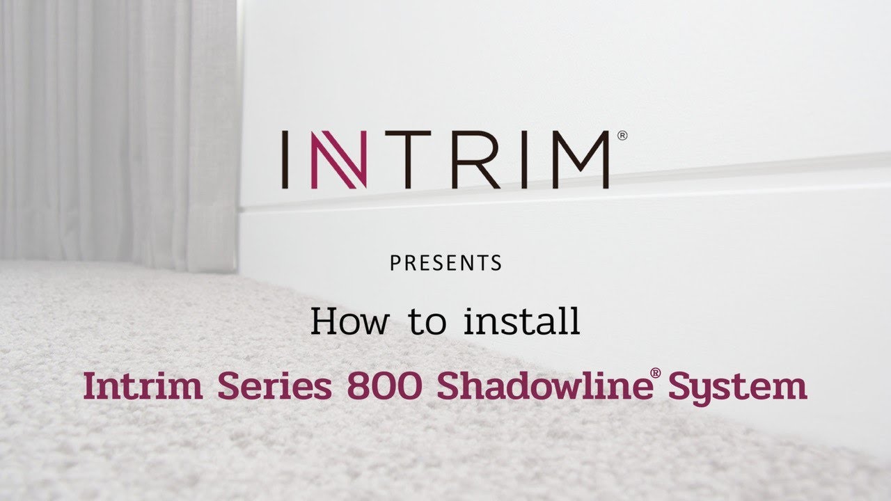 How to install Intrim Series 800 Shadowline&reg; System | Intrim