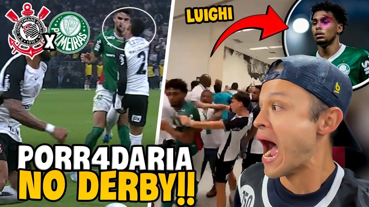 CONFUS&Atilde;O GENERALIZADA NO DERBY! E SHOW ABSURDO DA TORCIDA DO CORINTHIANS! Corinthians x Palmeiras