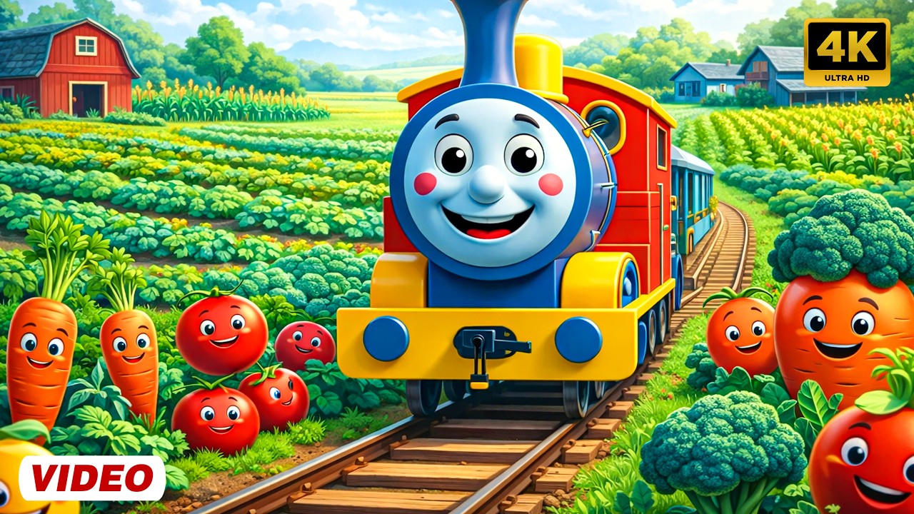 सब्जियों की रेलगाड़ी (छुक छुक रेलगाड़ी) और मनोरंजन से भरपूर राइम्स | Vegetable Train | Sumu Rhymes