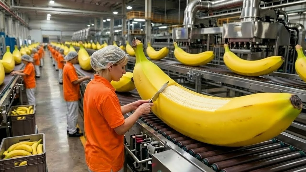 Inside the Banana Factory: From Fresh Banana to Premium Puree Banana (Full Process)
