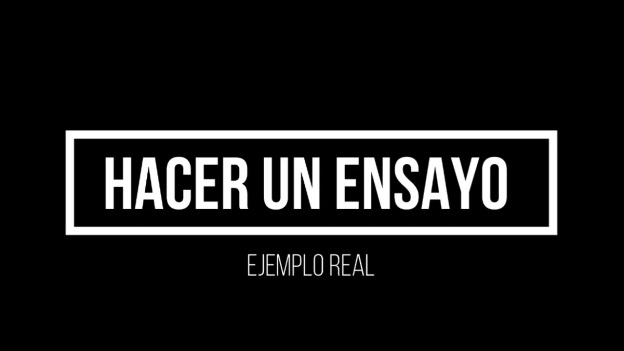 Tutorial facil&iacute;simo - &iquest;Como hacer un ensayo escolar y profesional?