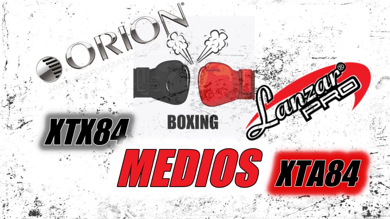 Draudio- Comparativo entre los medios lanzar pro XTA-84F (versión 440) VS  Orion XTX-858 (2018)