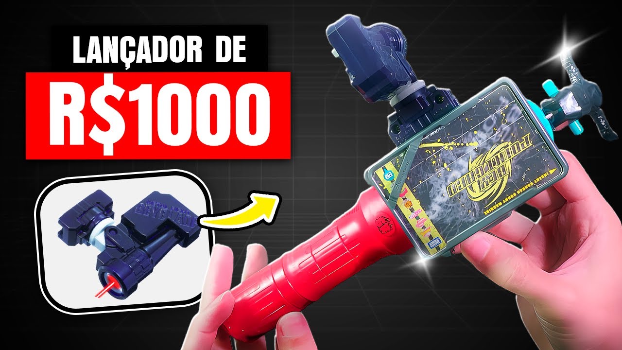 Montei o LANÇADOR de R$1000 de BEYBLADE com MIRA LASER!