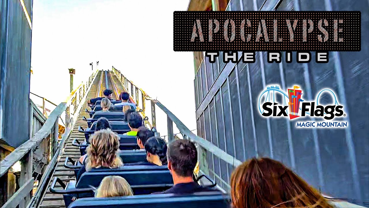 2025 Apocalypse The Ride Roller Coaster On Ride 4K POV Six Flags Magic Mountain
