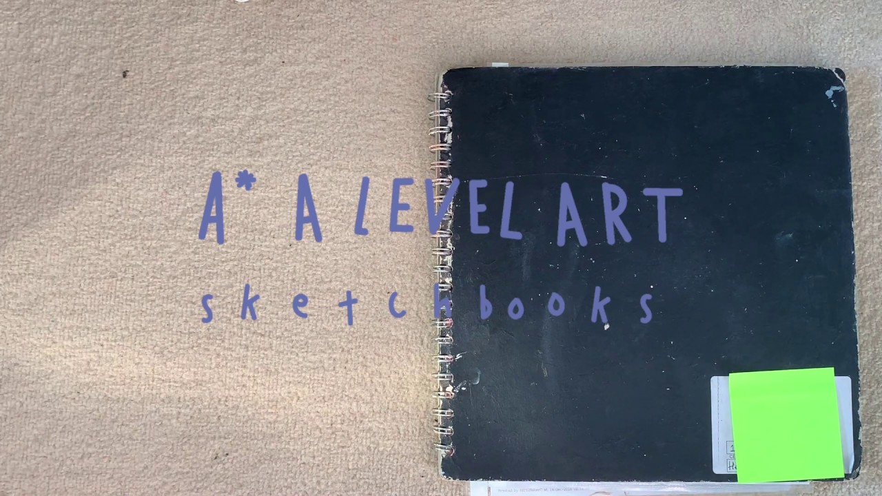 A* a level art sketchbook tour