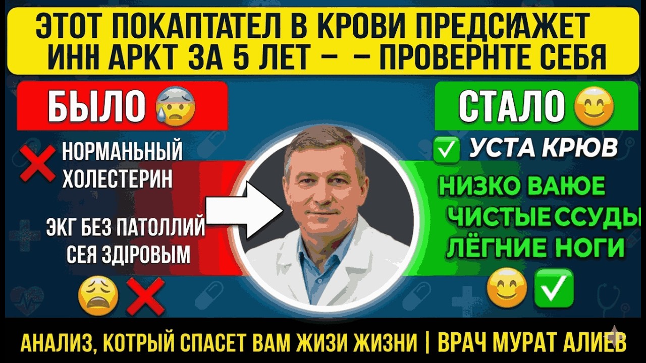 Этот показатель в крови предскажет инфаркт за 5 лет — проверьте себя