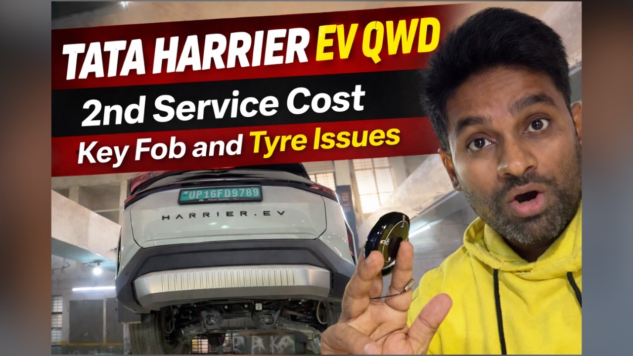 Tata Harrier EV QWD 2nd Service Experience ⚡️ Real Cost, Tyre Issues & Ownership Update