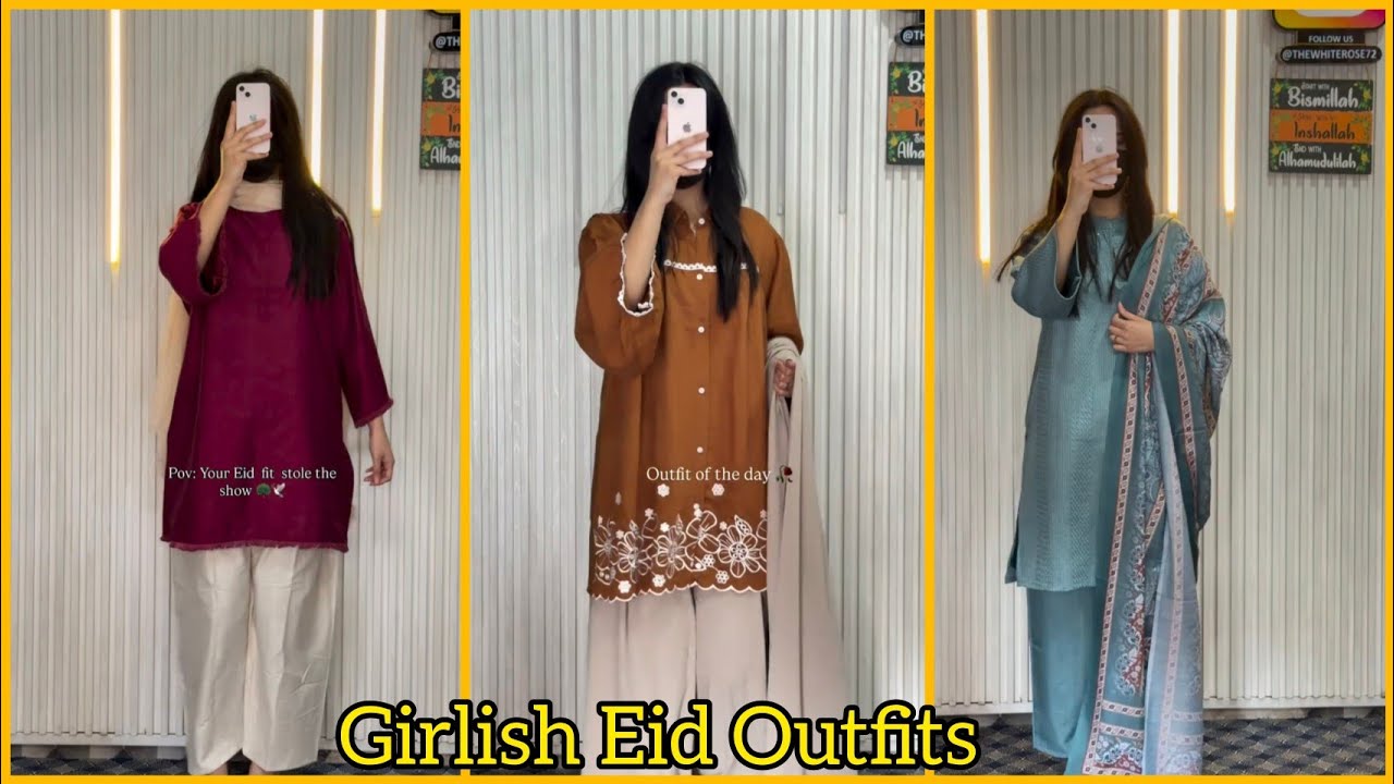 Trending Pakistani Style Eid Outfits for Girls 🍁 || Hania Aamir inspo Suits