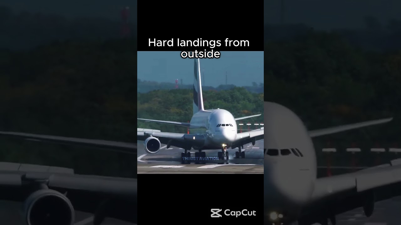Hard landings from inside💀 #boeing #aviation
