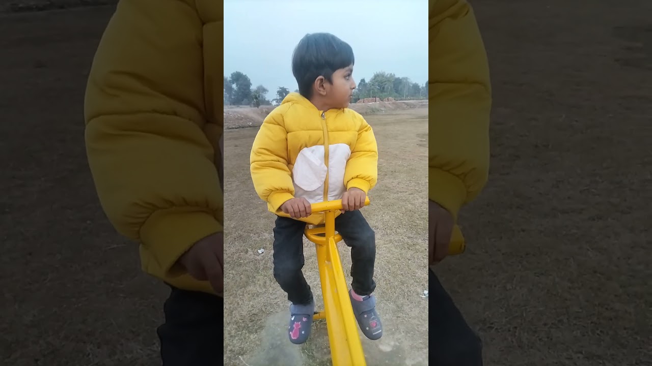 Cute Baby on see saw #viral 🤩😍❣️ #seesaw先 #punjabi #shorts #trending
