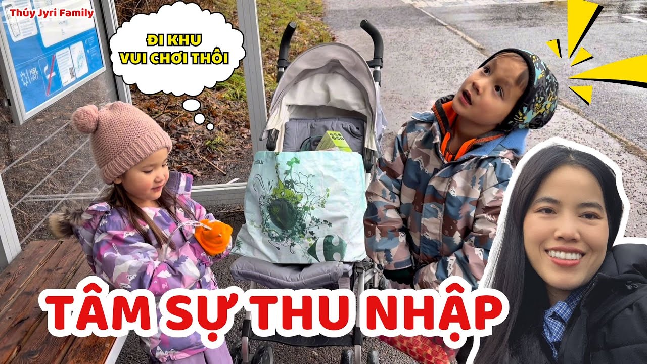 T&acirc;m Sự Về C&ocirc;ng Việc V&agrave; Thu Nhập Ở Phần Lan. Dẫn Bon Mun Đi Khu Vui Chơi - Th&uacute;y Jyri Family Phần Lan