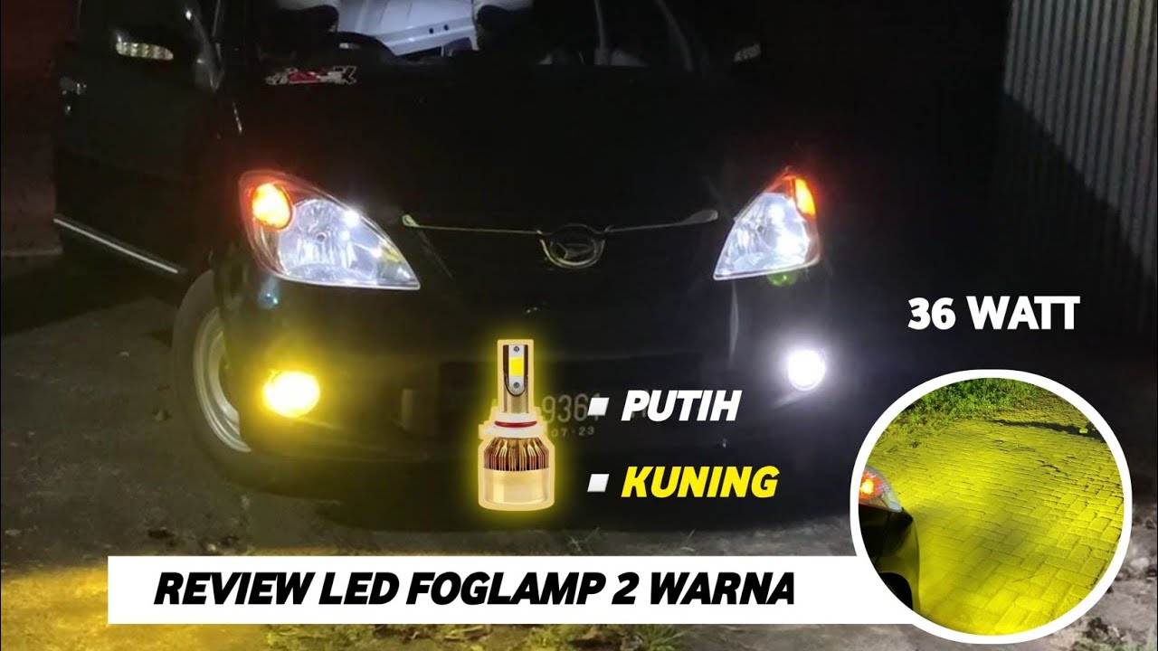 Review LED Foglamp 2 Warna Putih dan Kuning | Socket HB4
