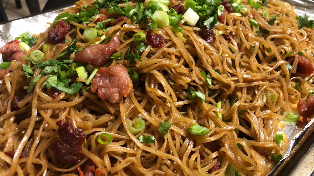 Lao Food:  How I Make Stir Fry Rice Noodles