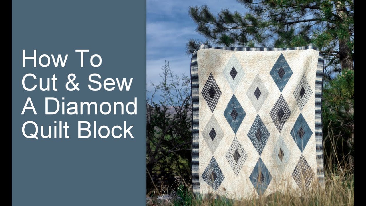 How to Cut and Sew a Diamond Quilt Block