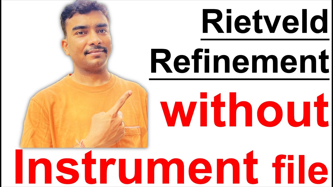 Rietveld refinement of XRD without an instrument parameter file: GSAS-II