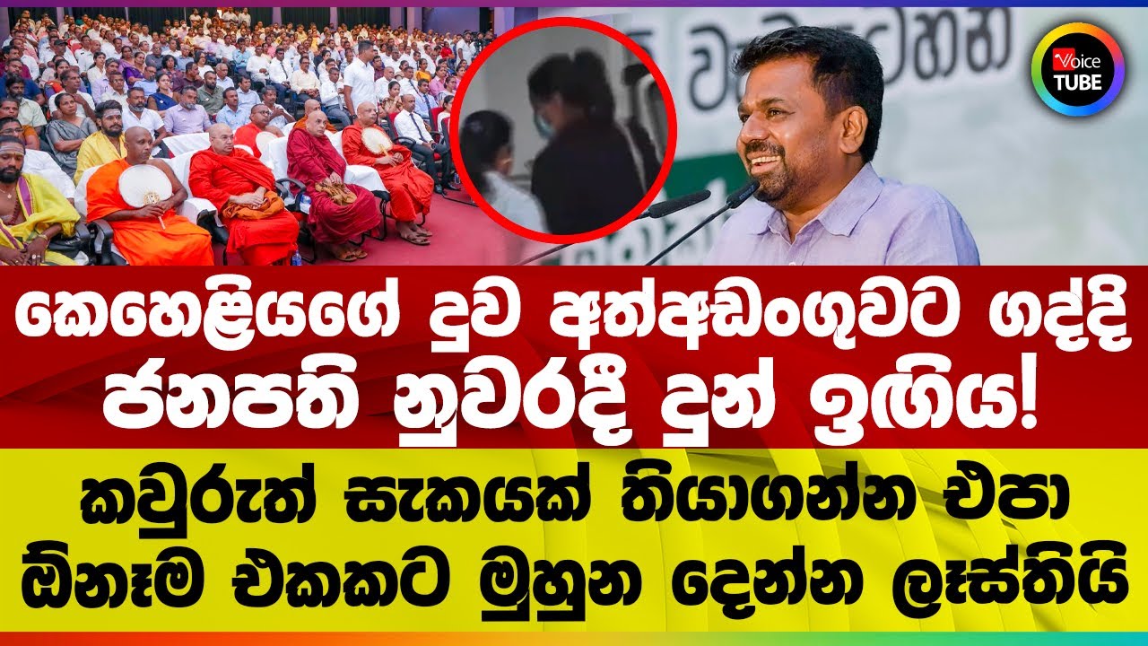 කෙහෙළියගේ දුව අත්අඩංගුවට ගද්දි ජනපති නුවරදී දුන් ඉඟිය! කවුරුත් සැකයක් තියාගන්න එපා