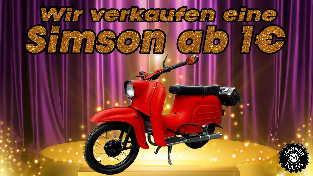 Wir verkaufen eine Simson ab 1€