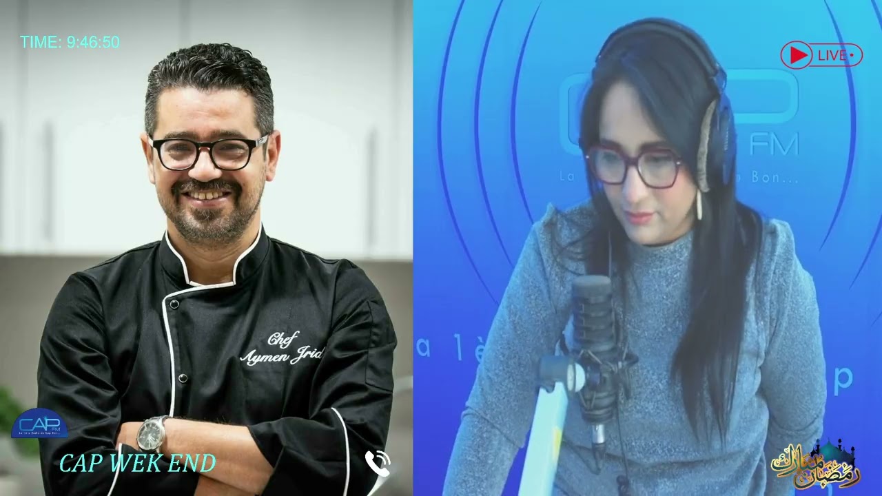 دبارة رمضانشوربة لسان عصفور بيتزا في بلاتو مع دجاج في الفرن وكاس حواجم مع الشاف ايمن الجريدي