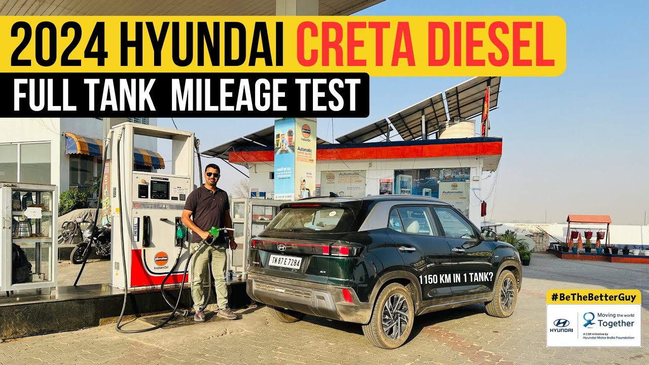 2024 Hyundai Creta Diesel Mileage Test - 1000 KM in 1 Tank? | Ft. #BTBG