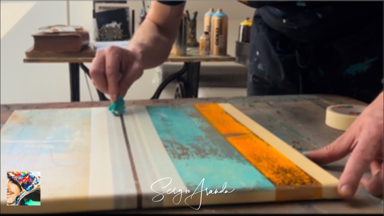 Make This Easy Abstract Art for Cheap!