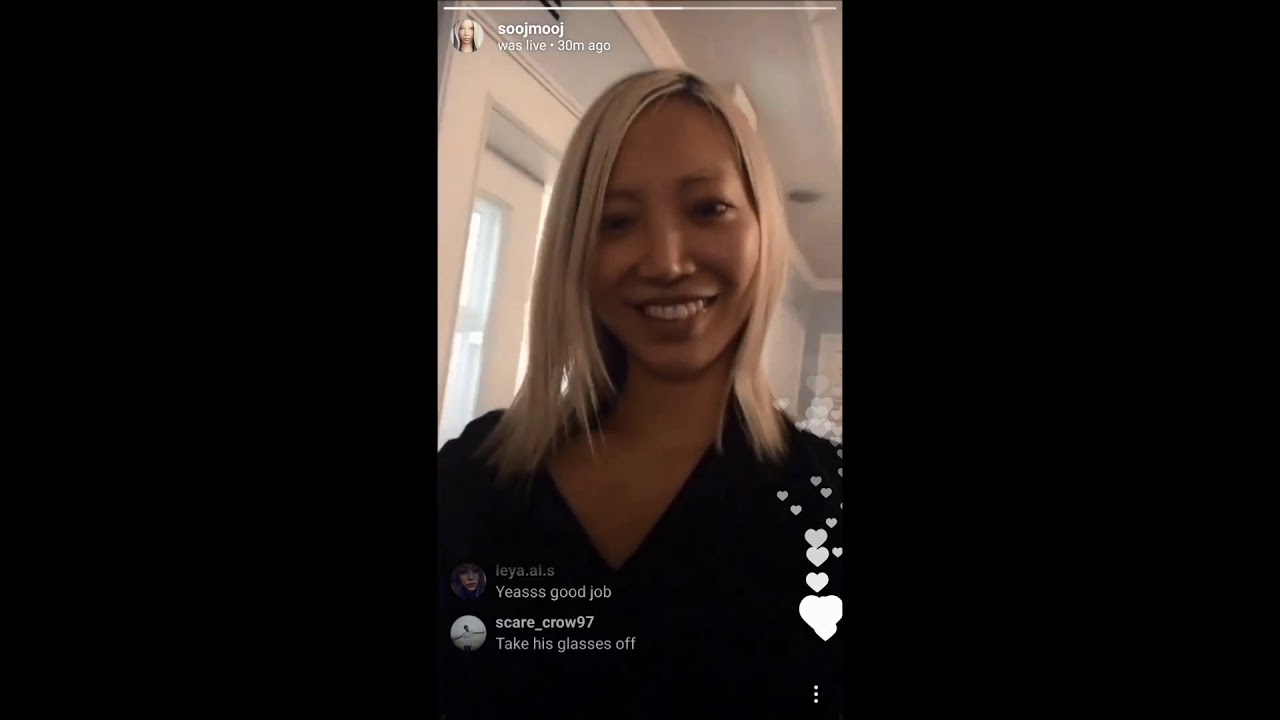 Soo Joo live on instagram #sense8