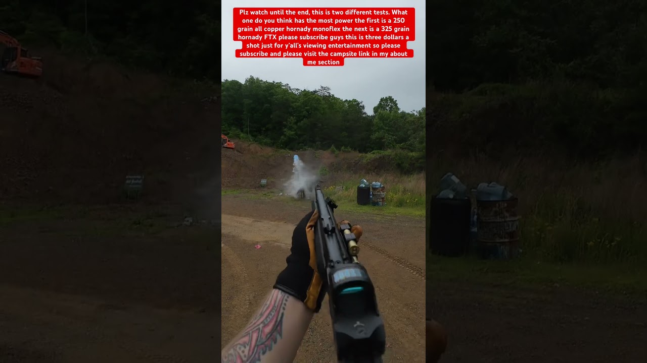 WATER TEST 45-70 GOVT @hornady  AMMO MONOFLEX VS FTX 250GR VS 325 @HodgdonTV #shorts #short #fyp