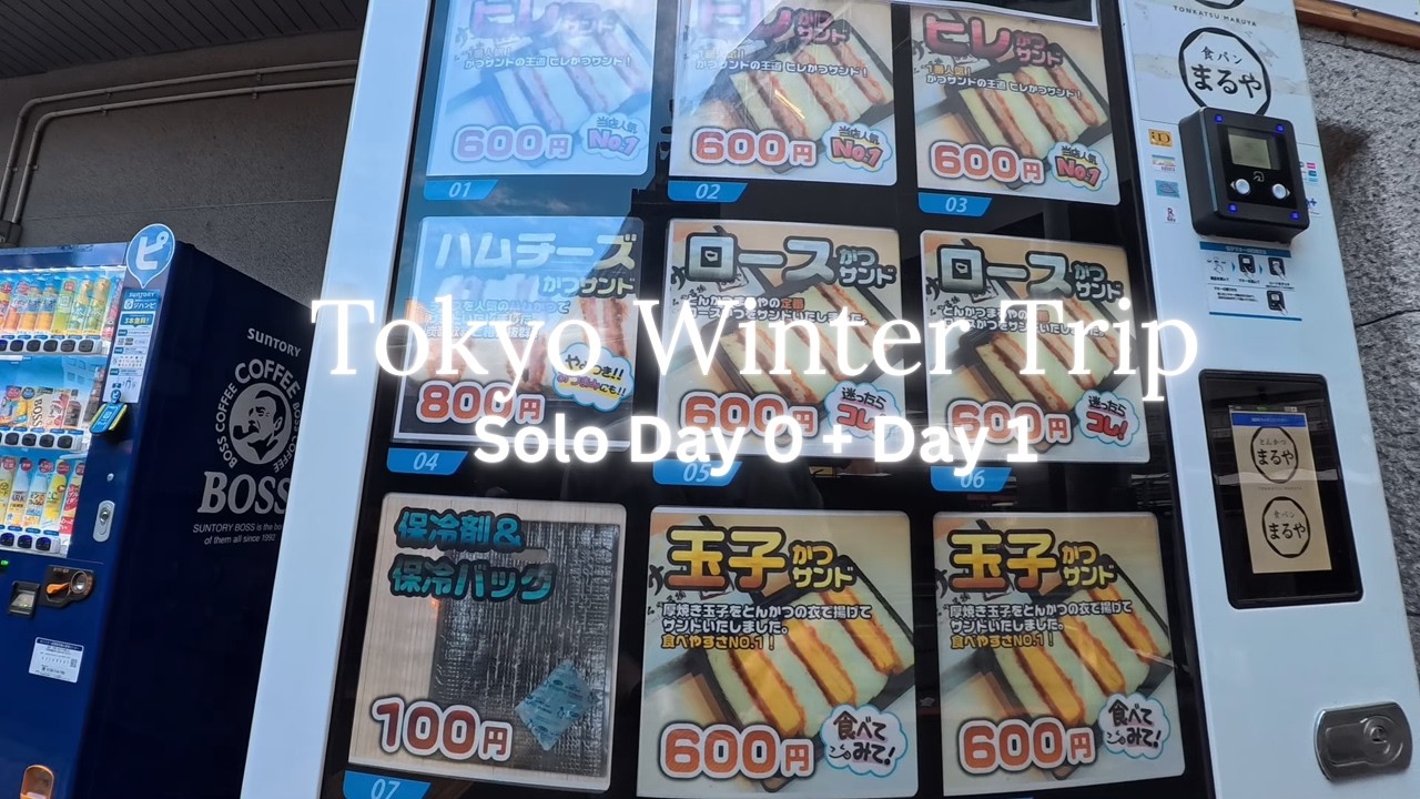 Solo Tokyo Trip in Winter Day 0 + 1 - Japan Airlines//Akihabara Exploring