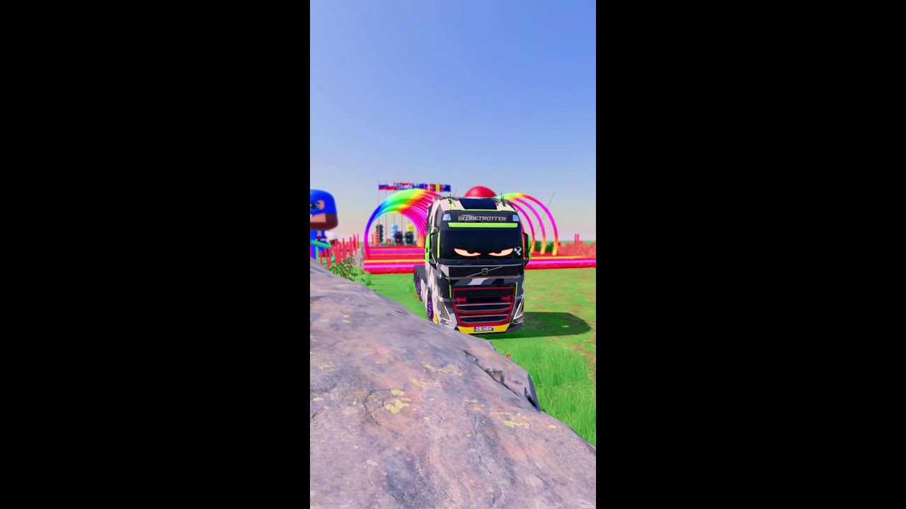 Colorful Garage FS22 - Mixer Truck With Flatbed Trailer, Mercedes-Bnez, Scania, Container Truck