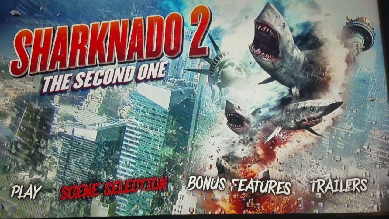 Sharknado 2: The Second One (2014) DVD Menu Walkthrough