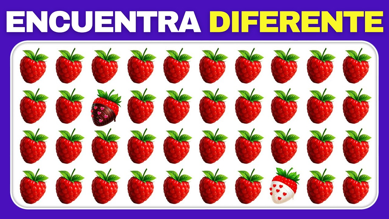 ¿Cuál Es El Diferente? Reto de Frutas (Modo Rápido) 🍊🍋🍏 | ¡No Parpadees!