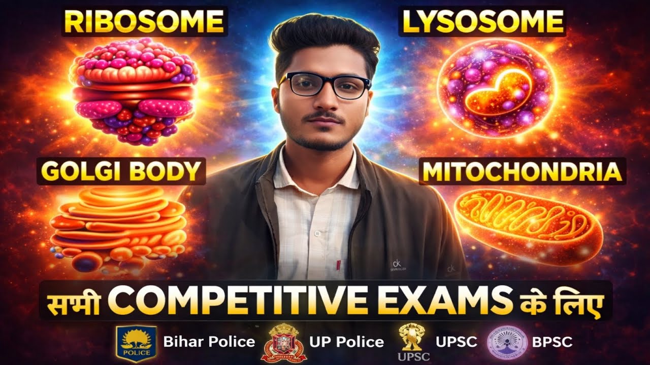 @#राइबोसोम, लाइसोसोम, गोल्जी बॉडी, माइटोकॉन्ड्रिया/#SSC, BPSC UPSC UP police👮 exams
