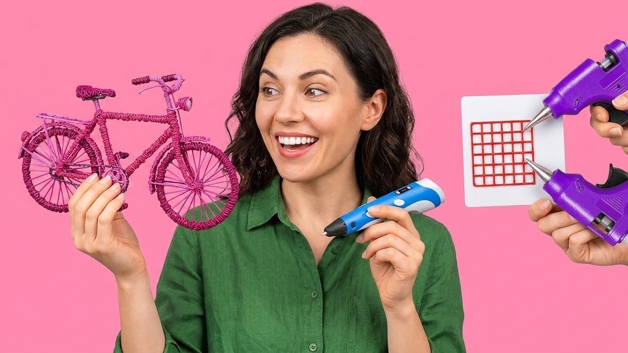 GLUE GUN VS 3D PEN! || Awesome Crafts and Hacks by 123 GO! GOLD