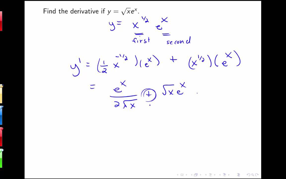 Section 3.2: Product and Quotient Rules
