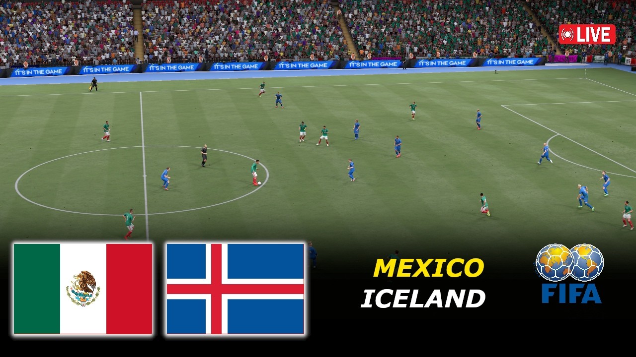 🔴Mexico vs Iceland LIVE | International Friendly Football  Match 2026 | eFootball PES 21 Simulation
