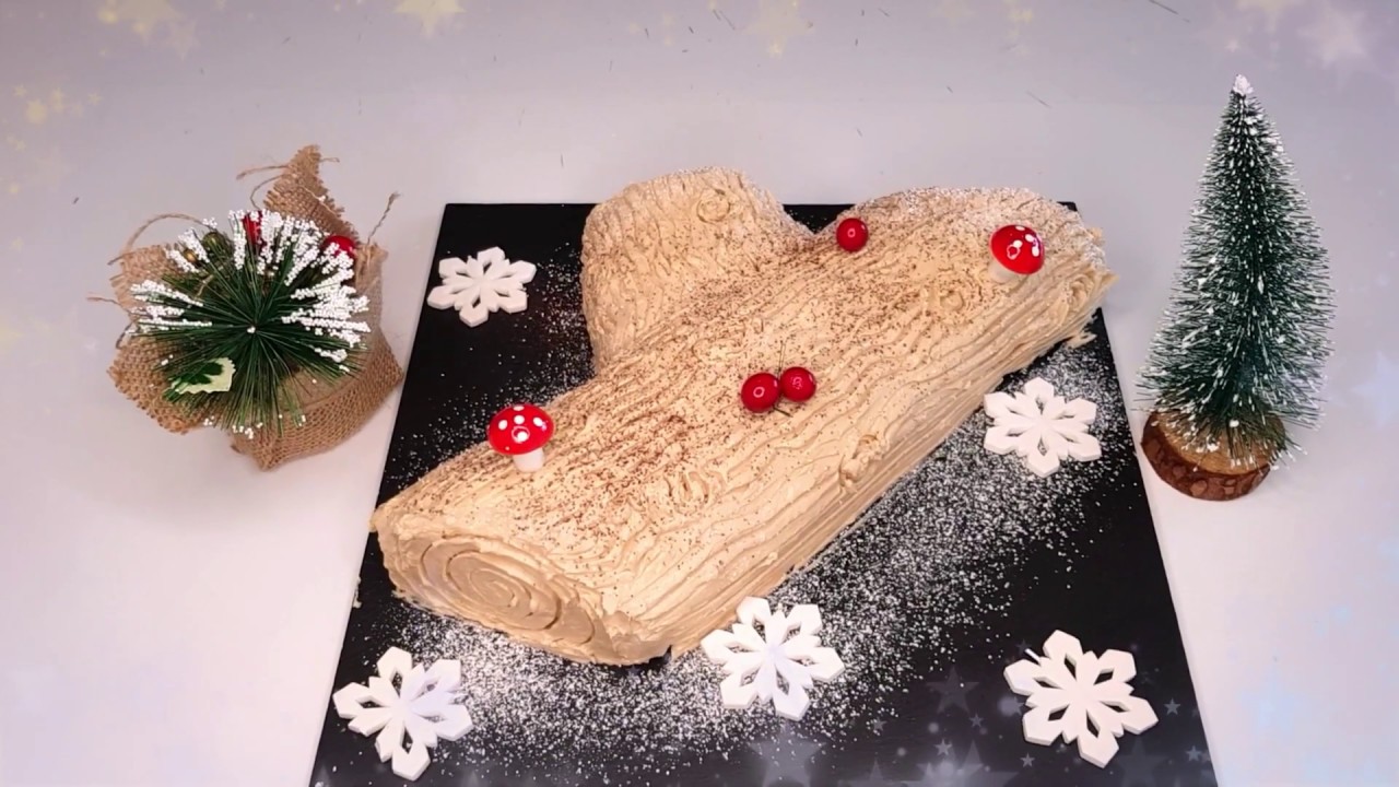 buche de noel traditionnel au MOKA| troncchetto di natale al moka