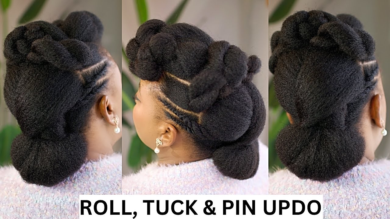 #type4hair #updo ✨Effortless Updo for Type 4 Hair: Slay in Minutes✨
