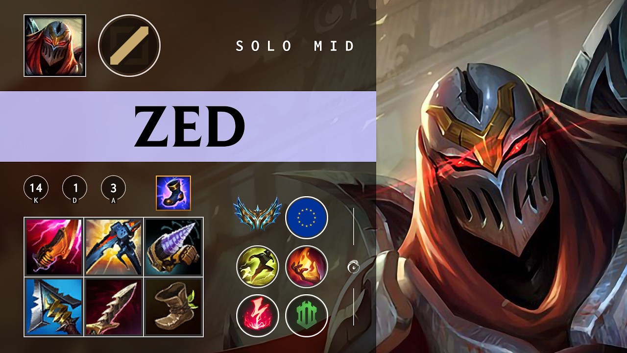 Zed Mid vs Katarina - EUW Challenger Patch 26.05