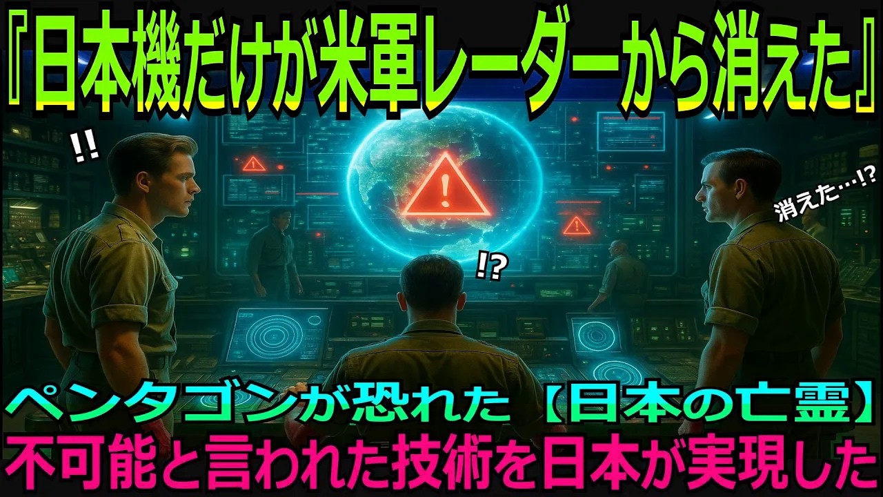 【海外の反応】㊗️1万再生⭐︎ペンタゴンを震撼させた日本の亡霊「心神」世界最強の米軍レーダーから完全に消えた純国産ステルス実証機の全貌｜F-22輸出拒否という屈辱から始まった日本の技術挑戦と逆襲の物語