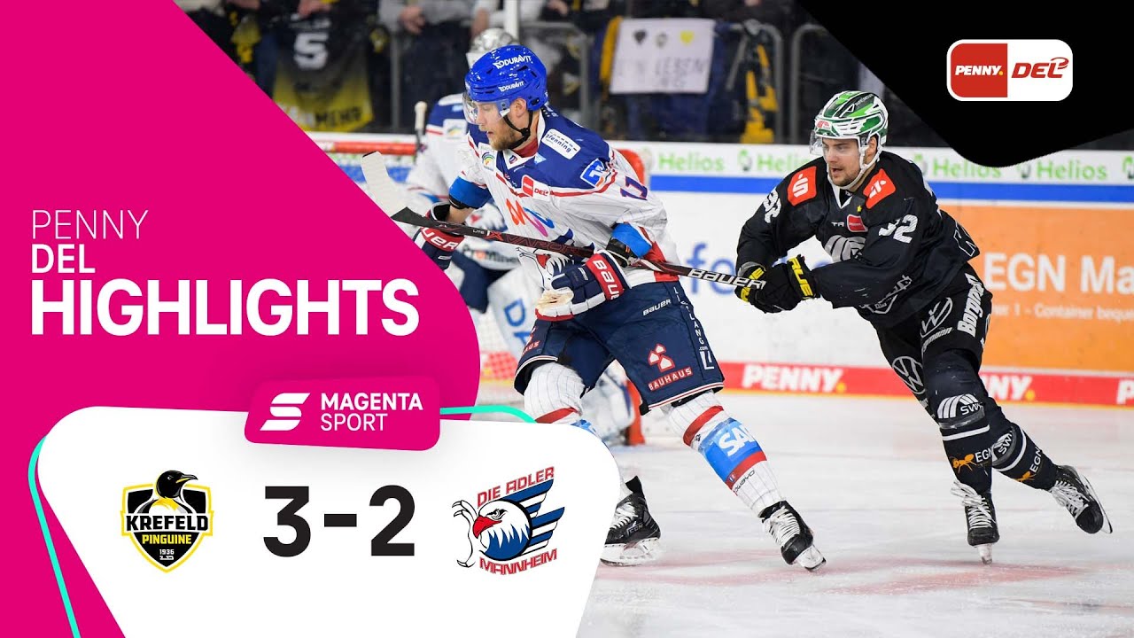 Krefeld Pinguine - Adler Mannheim | Highlights PENNY DEL 21/22