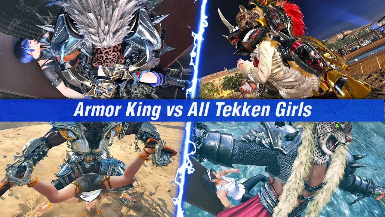 TEKKEN 8 Free Camera | Armor King Throws & Win Poses vs All Tekken Girls – #71