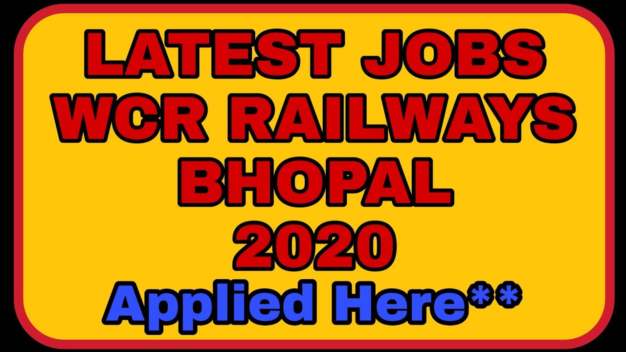 WCR RAILWAY APPRENTICESHIP 2020 poore india k liye HOW TO APPLY LINK HERE full  detail in hindi