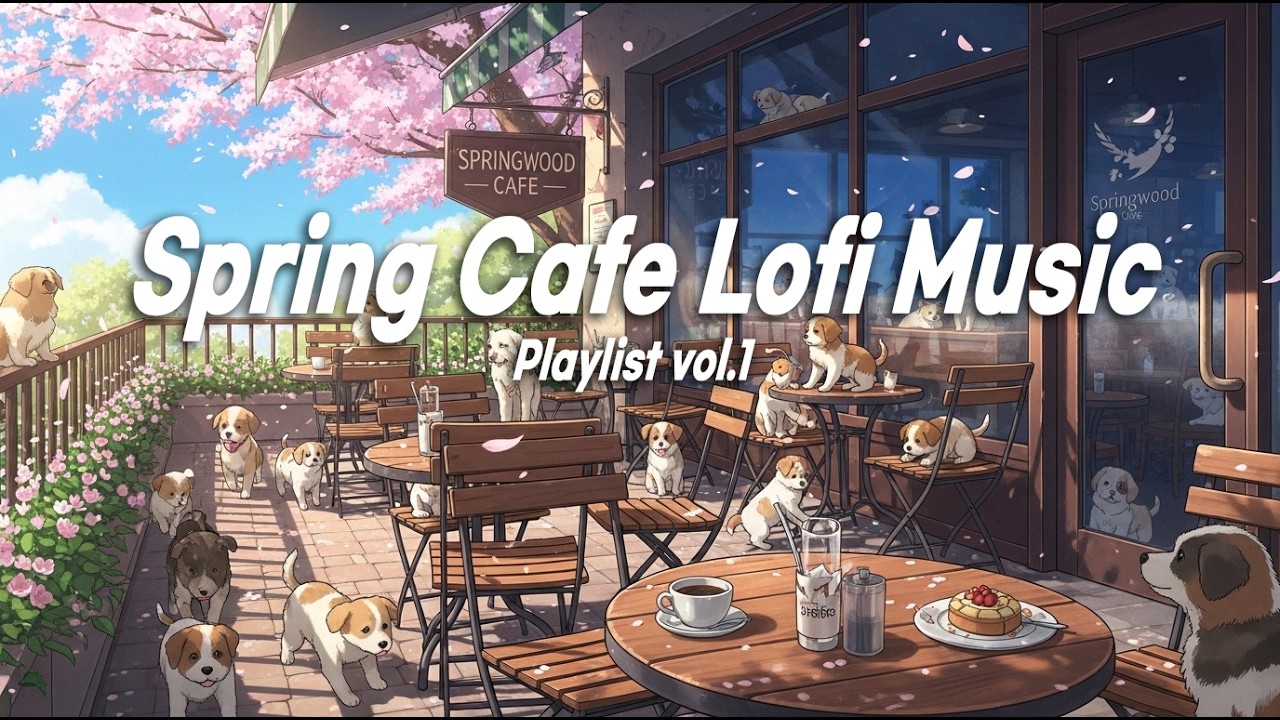 Spring Cafe Lofi | Blossom & Study Beats | 봄 카페 로파이 음악 플레이 리스트