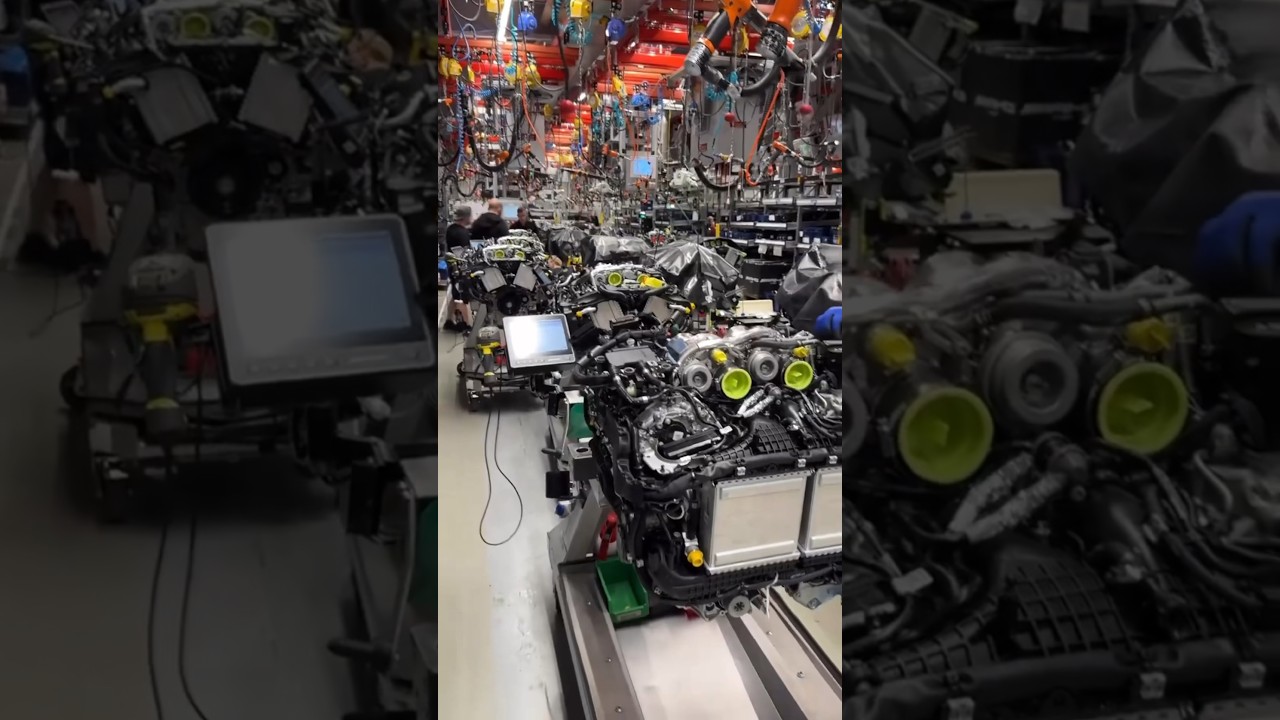 Как собирают двигатели AMG. Часть 2 #simoncarshop #m178 #v8biturbo #affalterbach