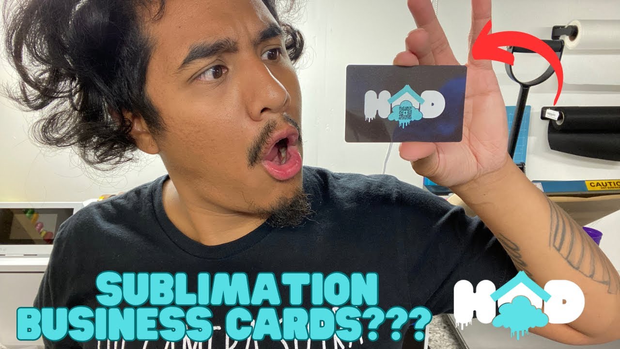 Whoa!! Sublimation business cards 💳  | sublimation | professional business cards
