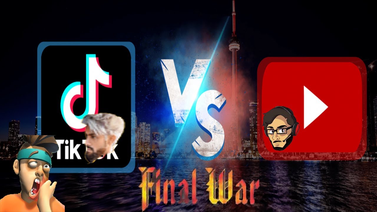 TIK TOK vs YOUTUBE FINEL WAR BY [QSP GAMING]