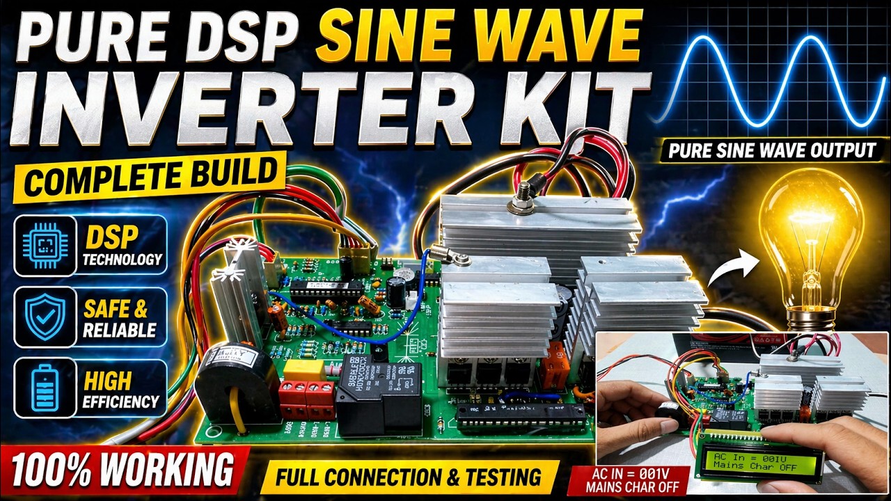 Solar sine wave inverter kit unboxing | Dsp सोलर sine wave इनवर्टर kit अनबॉक्सिंग रिव्यू 