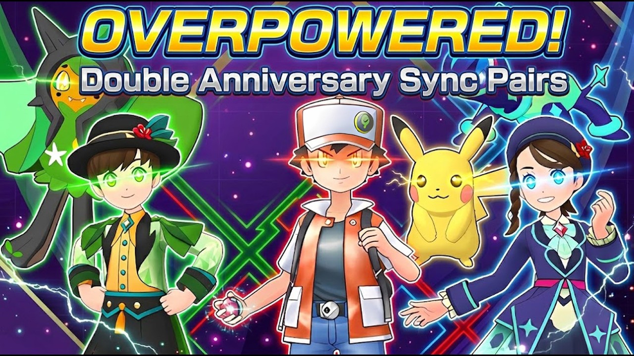 ANNIVERSARY TRIO | 5/5 Red (1996) + Florian (Anni 2026) + Juliana (Anni 2026) | Pokemon Masters EX