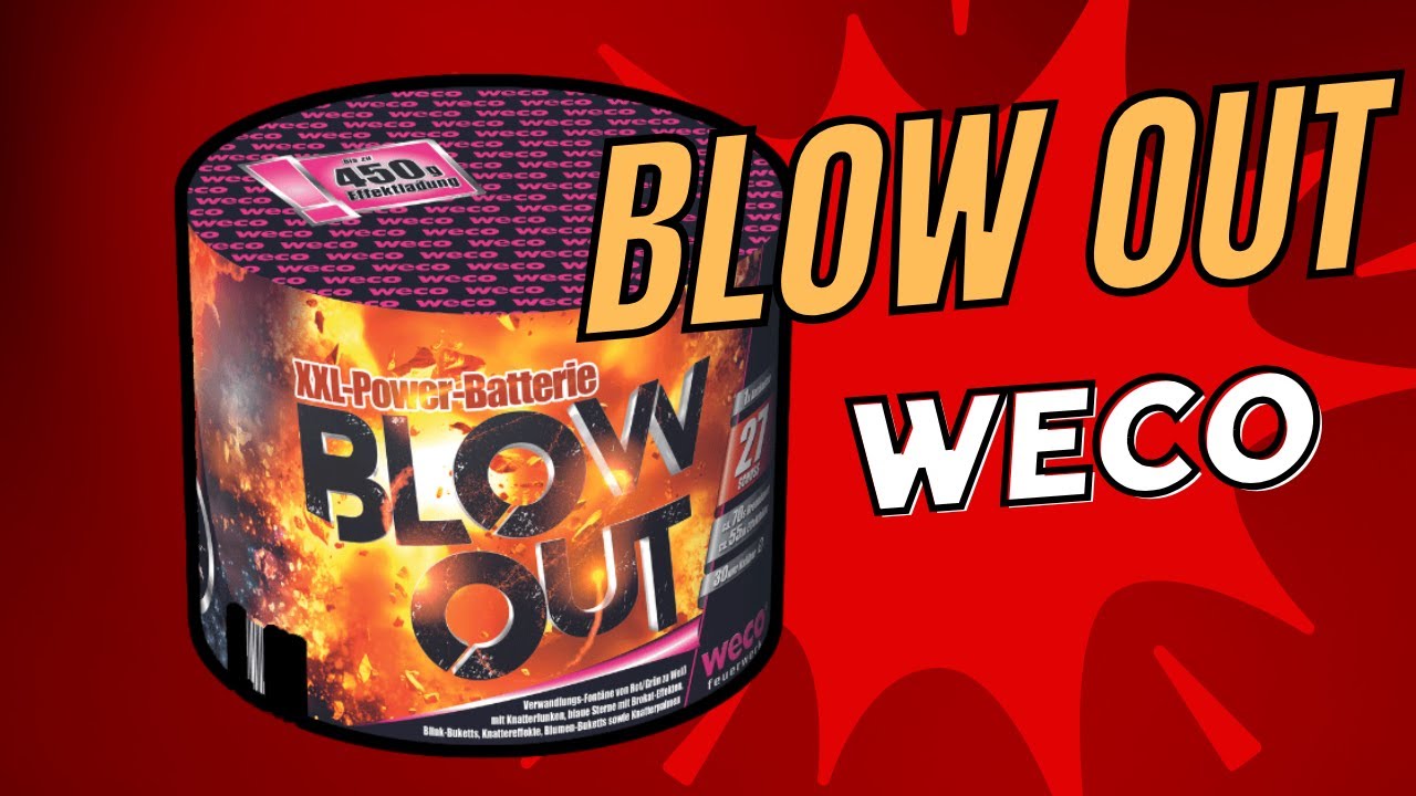Blow Out | Weco | Battery | Vuurwerk | Firework Cake | Aldi