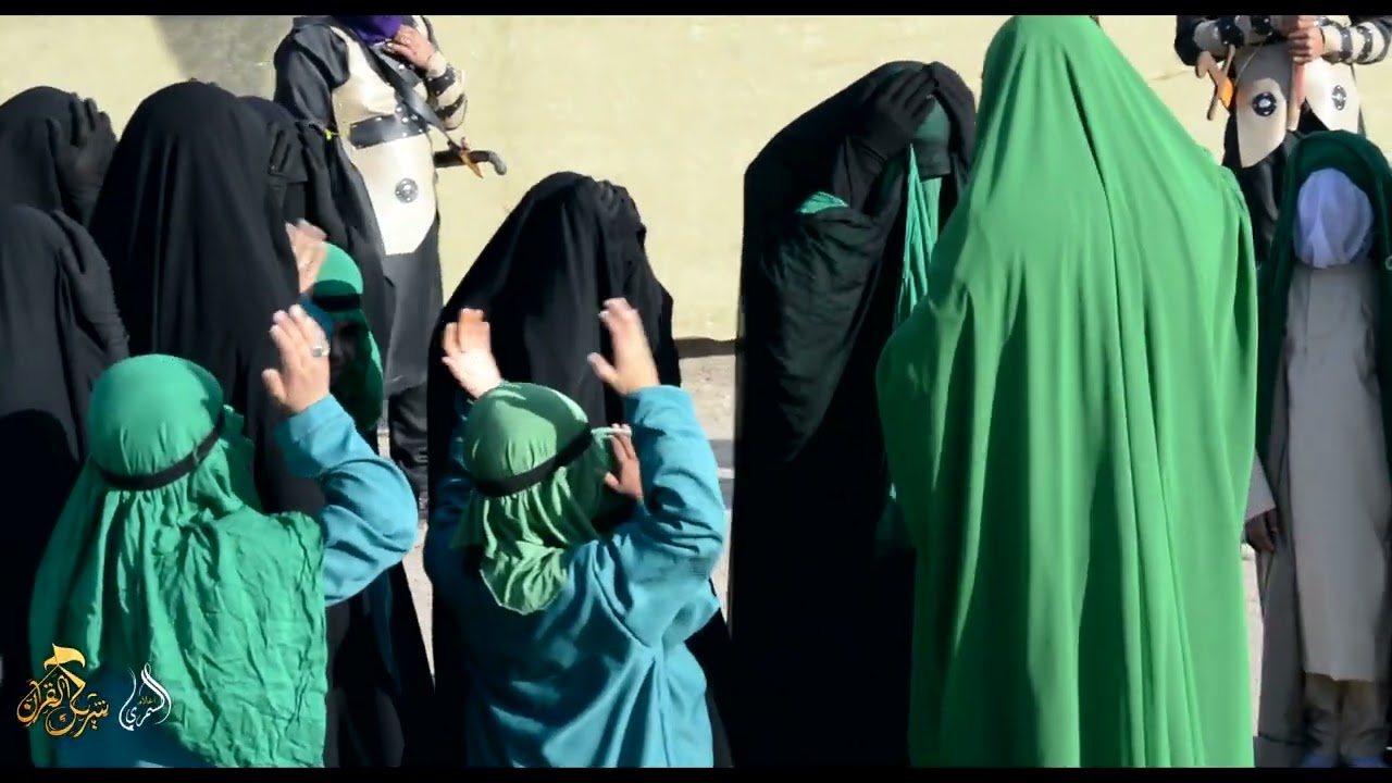 مشهد سبايا آل الرسول في طريقهم إلى الكوفه.. تشابيه موكب الإمام المهدي المنتظر عج.. مجموعة السمري