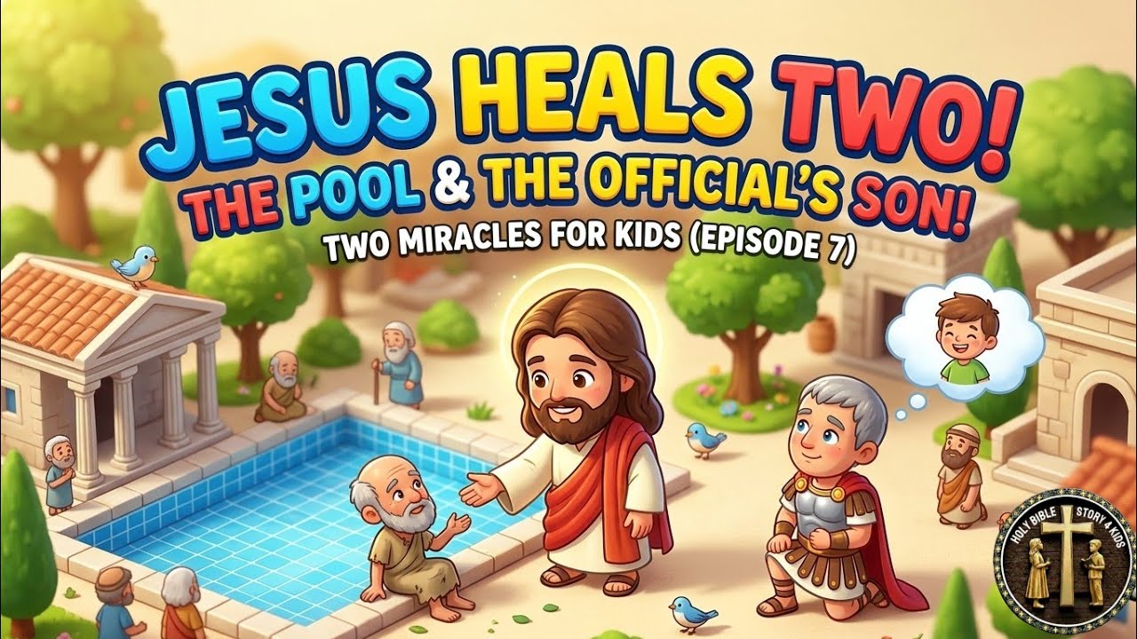 Jesus Heals the Sick Man at the Pool & the Official’s Son – (Episode 7)”Super Book Bible 